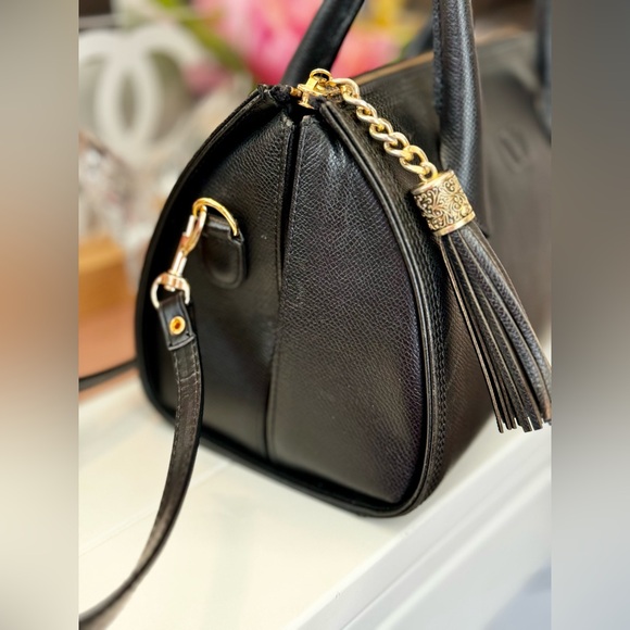 Valentino Garavani Black Leather Boston Bag - Picture 3 of 12